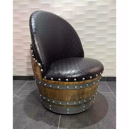 Wine Barrel 4-Chair Coffee Table Set (Wine Barrel Table - Whiskey Barrel Chair)