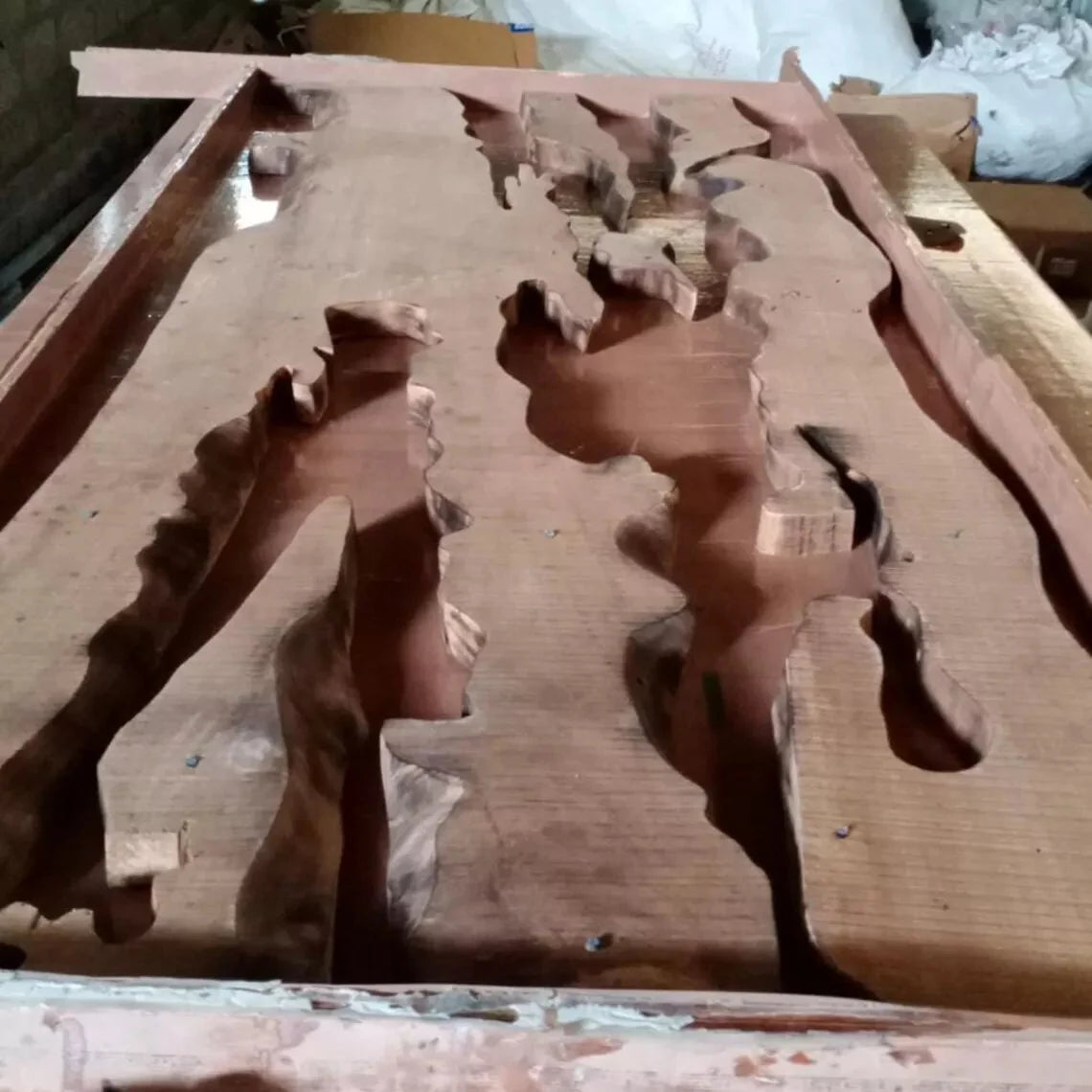 Modern Handmade Clear Epoxy Resin Table - Unique Coffee & Dining Table for Home